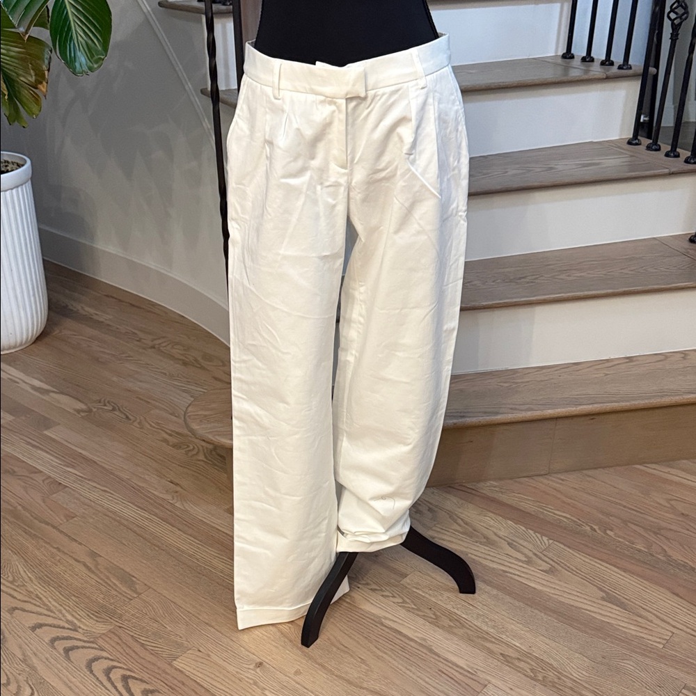NWT The Kooples Stylish White Wide-Leg Pants (European Size 38) MRSP $245!